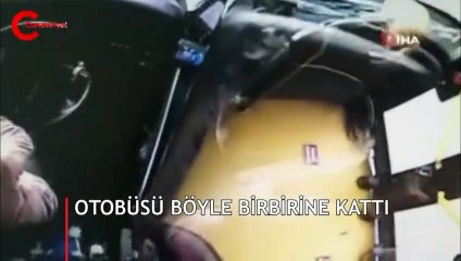 Otobüste kafesinden kaçan kedinin ortalığı birbirine kattığı anlar kamerada
