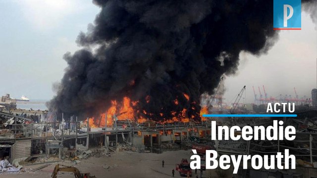Violent incendie au port de Beyrouth, un mois après la terrible explosion