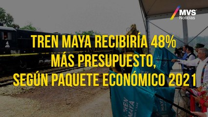 Tren Maya recibiria 48% mas presupuesto, segun Paquete Economico 2021