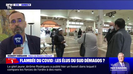 Tests Covid-19: Robert Ménard dénonce une "discrimination territoriale"