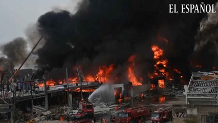 Nuevo incendio en el puerto de Beirut: arde un almacén de neumáticos