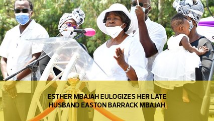 Esther Mbajah eulogizes her late husband Easton Barrack Mbajah