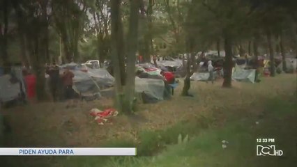 Aumentan los cambuches de venezolanos en la Autopista Norte de Bogotá