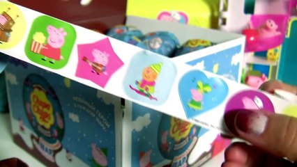 Tải video: Chupa Chups Peppa Pig Christmas Surprise Box of Choco Eggs with Mommy Daddy George Pig Чупа Чупс