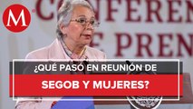 Segob se reunirá con mujeres cada 15 días ante toma de CNDH