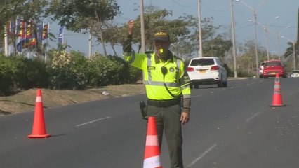 En contravía, así intentó escapar de la Policía un conductor en Barranquilla