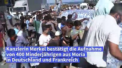 Merkel bestätigt Aufnahme von Minderjährigen aus Moria