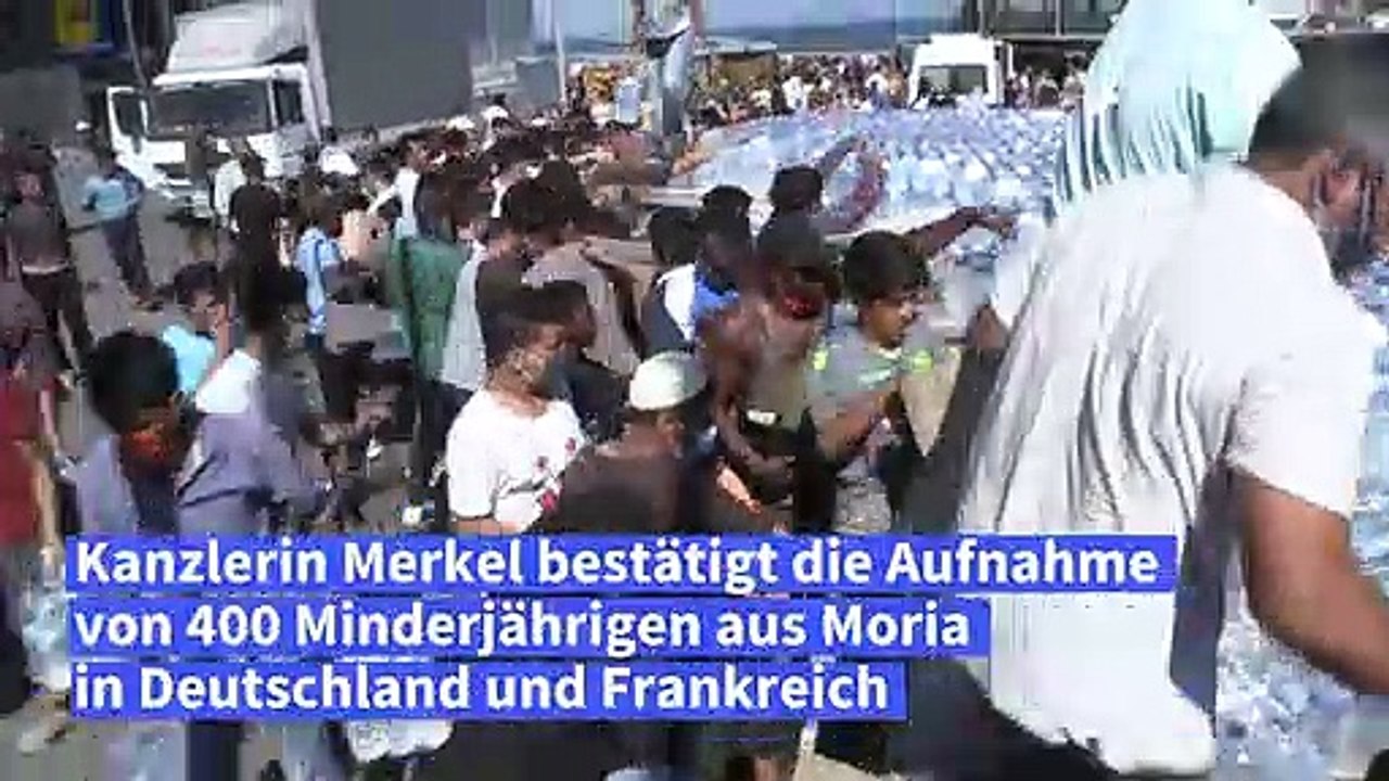 Merkel bestätigt Aufnahme von Minderjährigen aus Moria