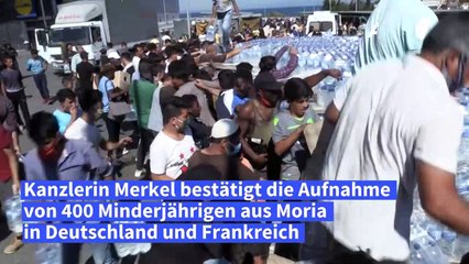 Merkel bestätigt Aufnahme von Minderjährigen aus Moria
