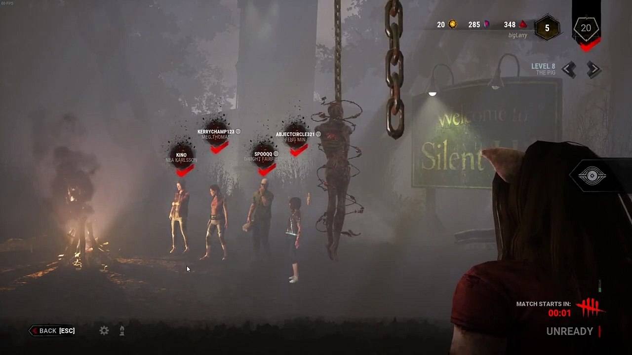 dead by daylight being a sneaky boi with the pig
