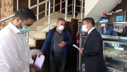 Erciş Kaymakamı Mehmetbeyoğlu korona virüs denetimlerine katıldı