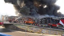 Intense footage of second massive fire at Beirut's port