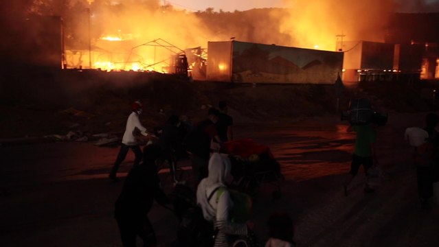 Declarado nuevo incendio en el campamento de refugiados griego de Moria