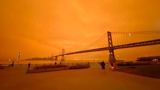 Incendios forestales de California tiñen los cielos de naranja en San Francisco