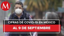Cifras de coronavirus en México al 9 de septiembre