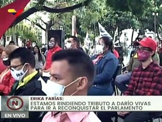 Erika Farías presentó candidatos y candidatas que conforman Comando de Campaña Darío Vivas "Caracas"