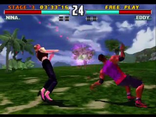 Great fight NINA VS EDDY in Tekken 3_HD_60fps