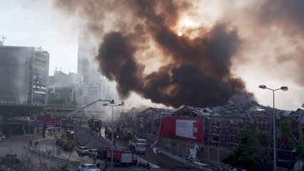 Armazém da Cruz Vermelha atingido por incêndio