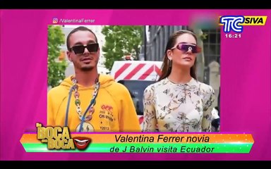 La modelo Valentina Ferrer, novia de J-Balvin, está en el Ecuador y conversó en EXCLUSIVA con "De Boca en Boca"