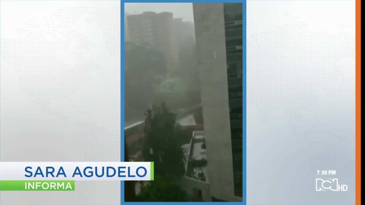 Fuerte aguacero con granizo azotó Chapinero y el norte de Bogotá