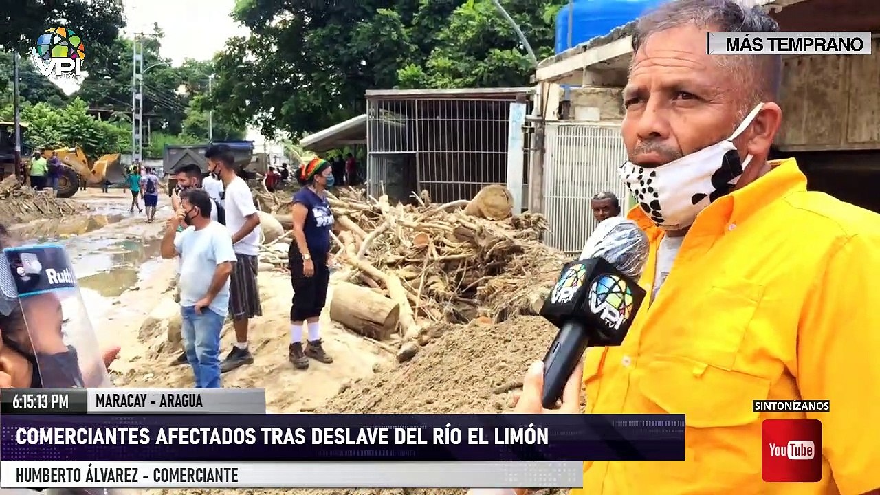 Aragua - Comerciantes pierden negocios tras desborde del río El Limón  - VPItv