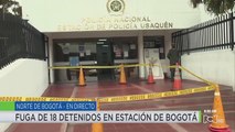 Buscan a 18 personas que se fugaron de la estación de Policía de Usaquén