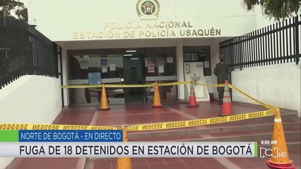 Buscan a 18 personas que se fugaron de la estación de Policía de Usaquén