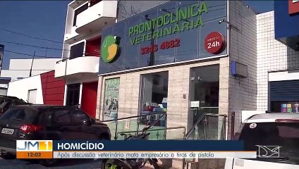 Após discussão veterinário mata empresário a tiros de pistola.