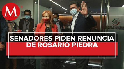Piedra evita responder si renunciará a CNDH; habrá otra reunión con senadores