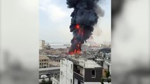 Brutal incendio en Beirut un mes después de la explosión