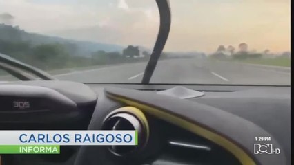 Se presentó ante la Policía conductor de carro de lujo que iba a alta velocidad en vías de Cundinamarca