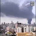 massive fire broke out at the port of Beirut, Lebanon