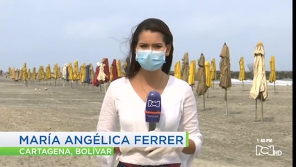 Así se ven las playas de Cartagena y Santa Marta durante el aislamiento
