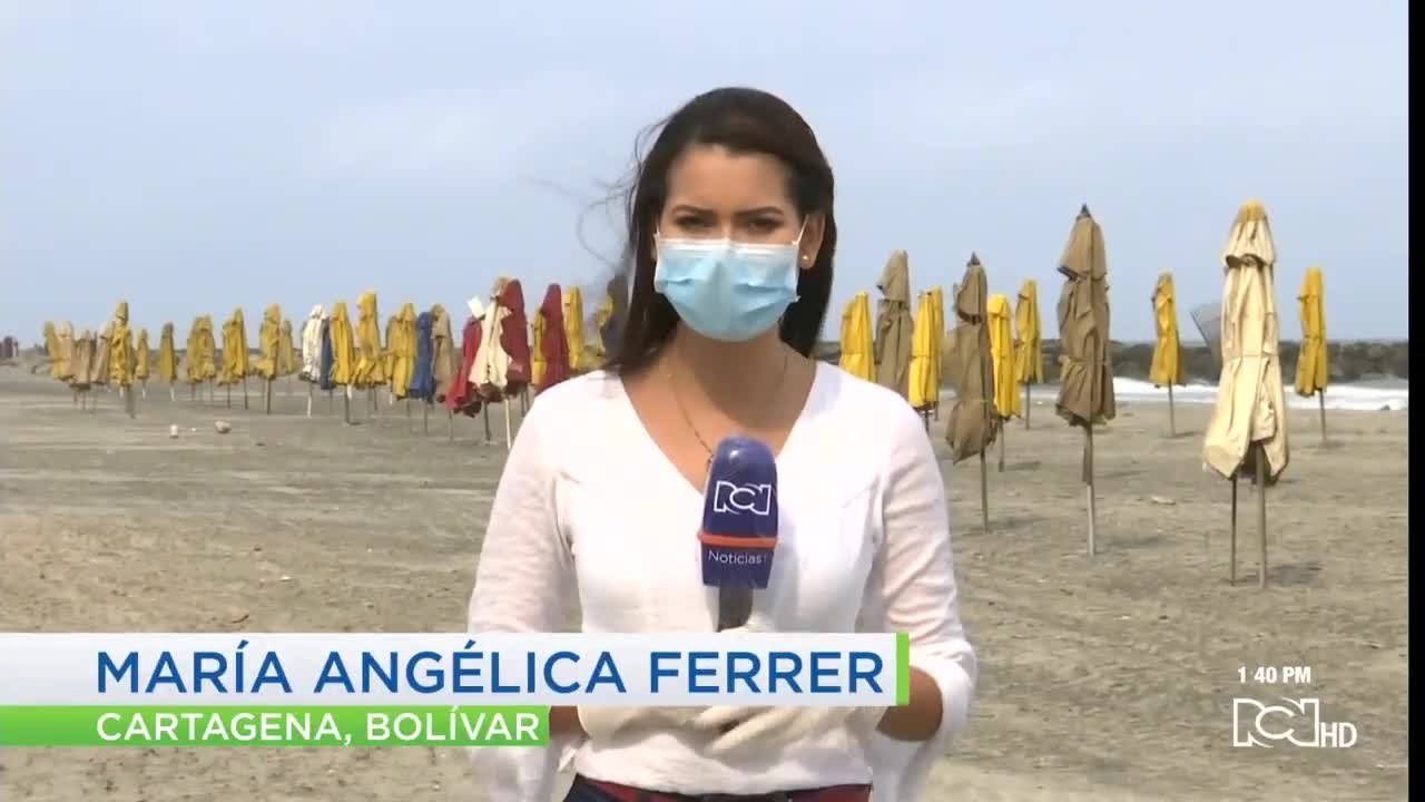Así se ven las playas de Cartagena y Santa Marta durante el aislamiento