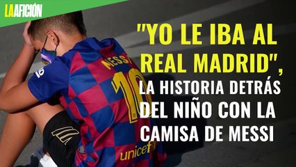 La historia detrás del niño con la playera de Messi