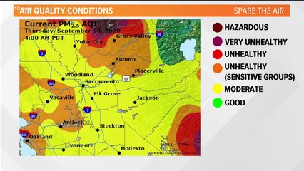 California Wildfires morning September 10, 2020