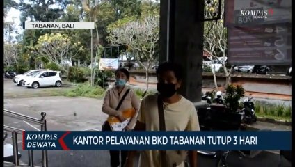 2 ASN Terpapar Covid, Kantor Pelayanan BKD Tabanan Tutup 3 hari