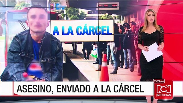 En video quedó grabada la captura del presunto asesino del funcionario de Transmilenio
