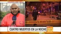 Cuatro personas muertas en la noche del martes en Medellín