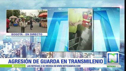 Joven denuncia que fue agredido por un vigilante en estación de Transmilenio