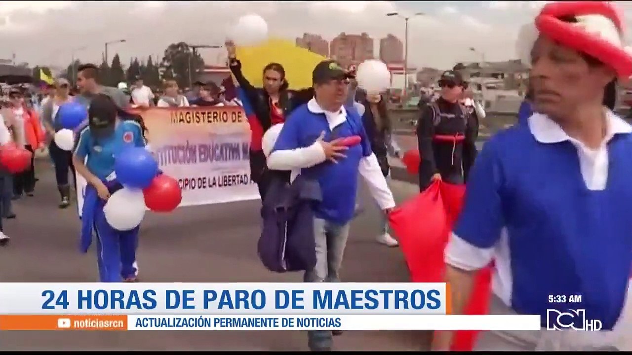 Profesores afiliados a Fecode marcharon en todo...