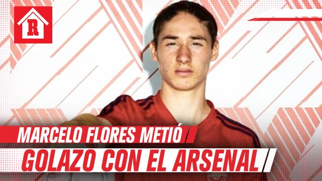 Marcelo Flores anotó golazo en práctica del Arsenal