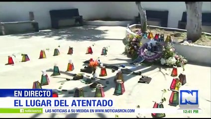 Así quedó el lugar de la explosión en la estación de Policía del barrio San José