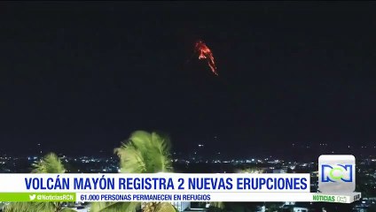 Volcán Mayón de Filipinas registra dos nuevas erupciones