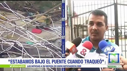 "Estábamos bajo el puente cuando traqueó": sobreviviente de la tragedia