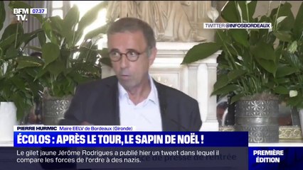 Sapin de Noël: le maire EELV de Bordeaux déclare qu'il "ne mettra pas d'arbres morts sur les places de la ville"