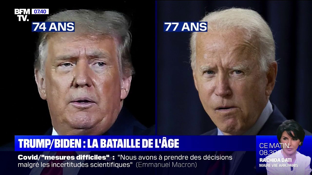 La bataille de l'âge entre Donald Trump et Joe Biden