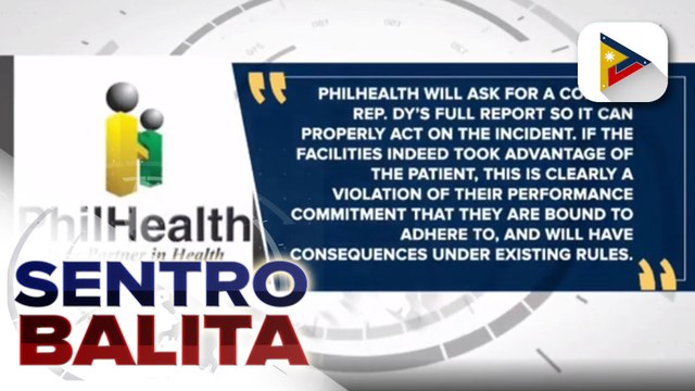 #SentroBalita | PhilHealth, may babala sa mga ospital na kumukuha ng reimbursement kahit bayad na ang COVID-19 tests