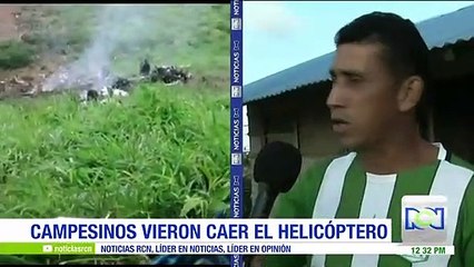 Campesinos vieron caer al helicóptero del Ejército que dejó diez muertos en Segovia
