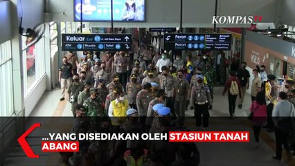 Wakapolri Sasar Penumpang KRL Tak Pakai Masker di Tanah Abang